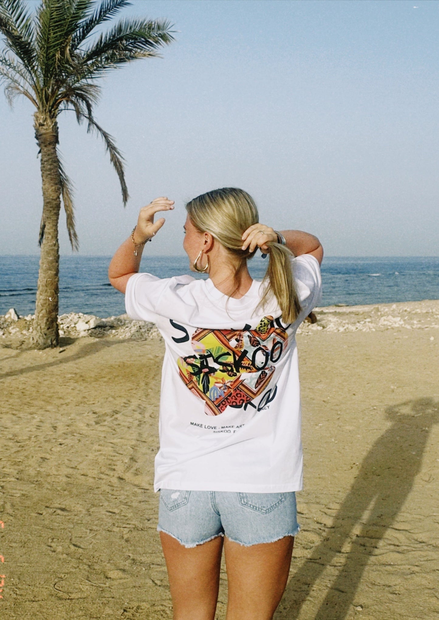 Wit T-shirt Siskoo, duurzame mode