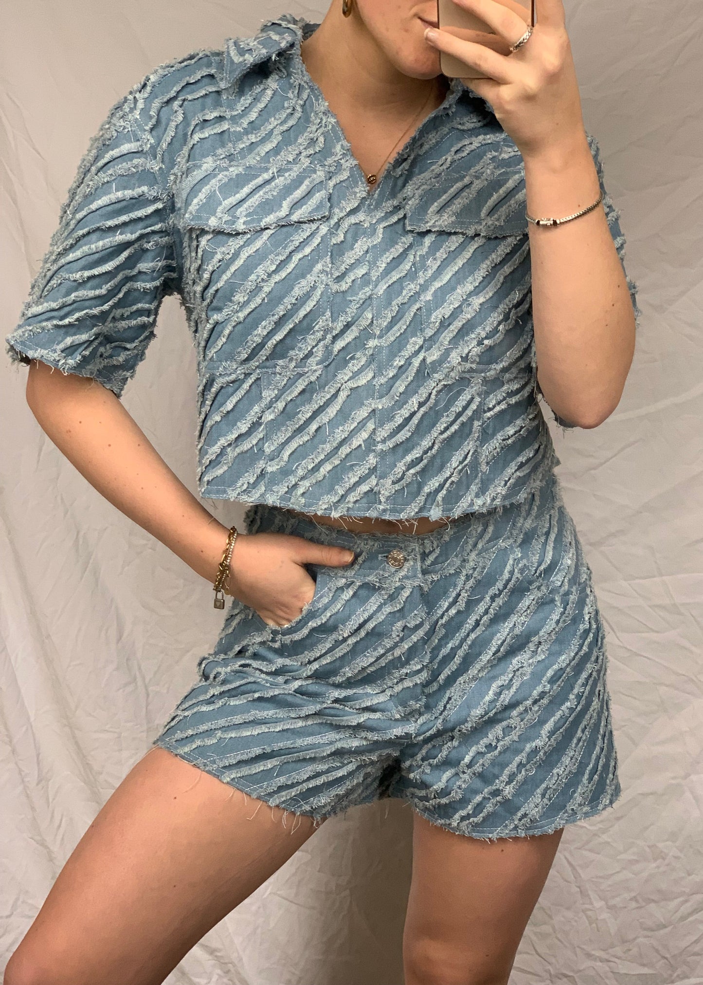 Nikki denim top