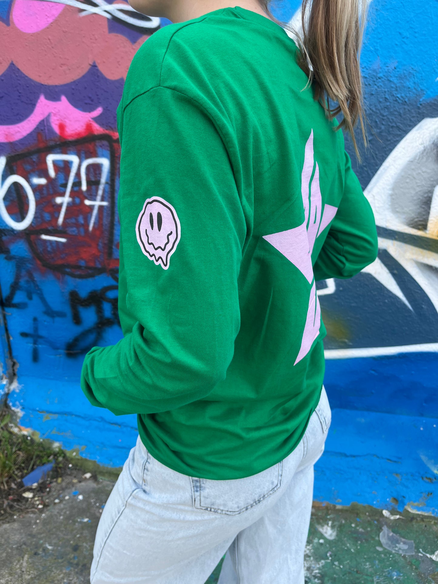Groene long sleeve star, Siskoo, duurzame mode 