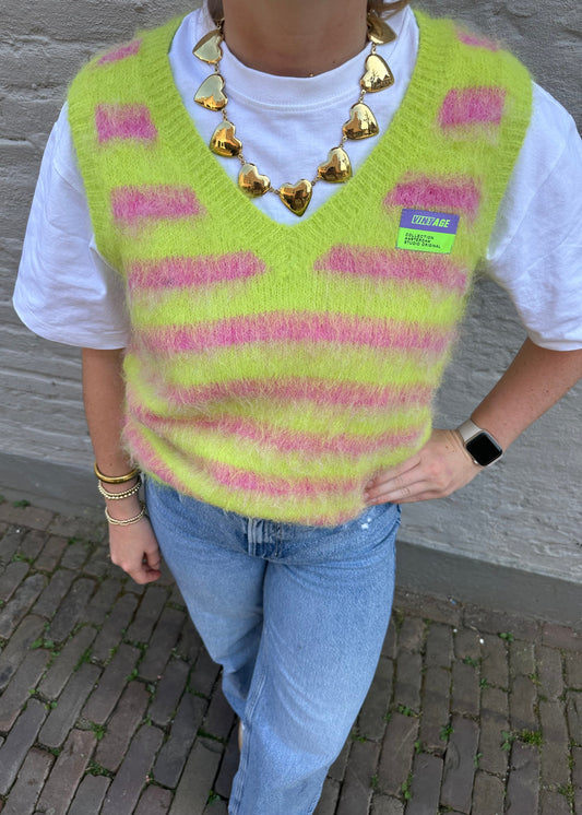 groen met roze spencer